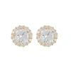 ADORNIA SWAROVSKI CRYSTAL HALO EARRINGS GOLD