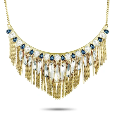 Swarovski Gipsy Yellow Gold-plated Crystal Necklace In Multi-color