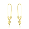 Adornia 14k Over Silver Safety Pin Dangle Earrings In Gold
