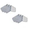 True & Tidy 6-pc Mop Pad Replacement Set For Spray-250 Spray Mop In Grey