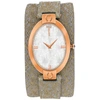 Jivago Women's White Mop Dial Watch In Beige