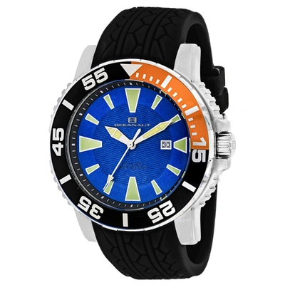 Oceanaut Men's Blue Dial Watch In Black / Blue