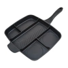 MASTERPAN 5-Section Non-Stick Cast Aluminum Grill & Griddle Skillet, 15"