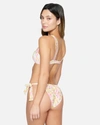 Inmocean Women's Beach Bloom Reversible Cheeky Soft Tie Bottom In Rosebud,pink Punch