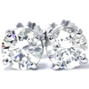 Pompeii3 3/8ct Lab Grown Diamond Studs 14k White Gold In Silver