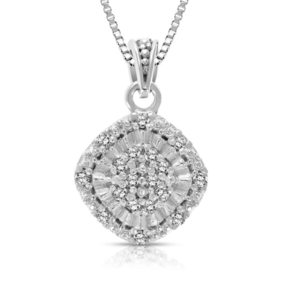 Vir Jewels 1/10 Cttw Diamond Pendant Necklace .925 Sterling Silver With 18 Inch Chain