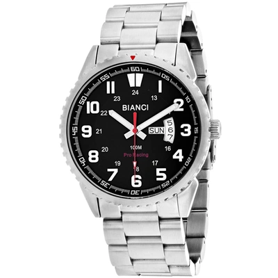 Roberto Bianci Men's Black Dial Watch In White