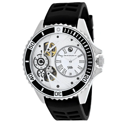 Oceanaut Tide Silver-tone Dial Mens Watch Oc0990 In Black / Silver