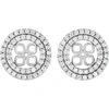 POMPEII3 7/8CT DOUBLE HALO DIAMOND EARRING JACKETS 14K WHITE GOLD (FOR 8MM PEARLS)