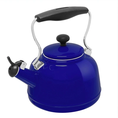 Chantal Vintage 1.7-quart Enamel-on-steel Teakettle In Aqua