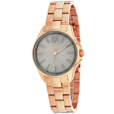 Dkny Women's Grey Dial Watch In Beige