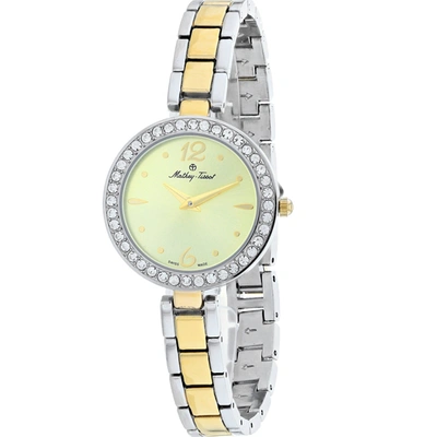 Mathey-tissot Women's Gold Dial Watch In Silver