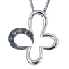 Vir Jewels 1/10 Cttw Champagne Diamond Pendant Necklace .925 Sterling Silver With Rhodium In Silver