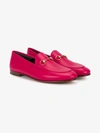 GUCCI GUCCI FUCHSIA PINK BRIXTON LEATHER LOAFERS,414998DLC0012088684