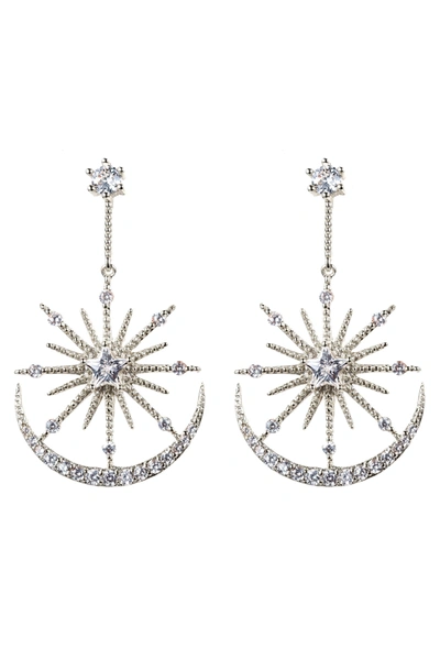 Eye Candy La The Luxe Collection Cz Nina Earrings In Silver