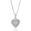 Vir Jewels 1/10 Cttw Lab Grown Diamond Pendant Necklace .925 Sterling Silver 1/3 Inch With 18 Inch Chain In Silver