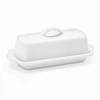 Chantal Full Size Ceramic Butter Dish, 8.5 Inch In White