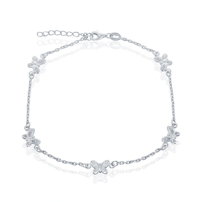 SIMONA STERLING SILVER BUTTERFLY ANKLET