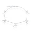 Simona Sterling Silver Dolphin Anklet