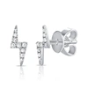 Sabrina Designs 14k 0.11 Ct. Tw. Diamond Lightning Bolt Studs In White