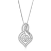 Vir Jewels 1/20 Cttw Round Cut 7 Stones Cluster Lab Grown Diamond Pendant Necklace .925 Sterling Silver 2/3 Inc In Silver
