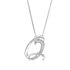Vir Jewels 1/10 Cttw Round Cut 10 Stones Lab Grown Diamond Pendant Necklace .925 Sterling Silver 2/5 Inch With In Silver
