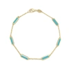 SABRINA DESIGNS 14k Gold & Turquoise Station Bracelet