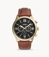 FOSSIL MEN'S FLYNN CHRONOGRAPH, GOLD-TONE STAINLESS STEEL WATCH