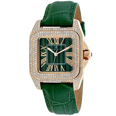 Christian Van Sant Women's Green Dial Watch