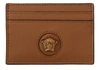 VERSACE Versace Calf Leather Card Holder Women's Wallet
