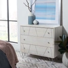 Safavieh Marigold Silver 3 Drawer Chest In White