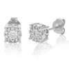 Vir Jewels 1/4 Cttw Round Lab Grown Diamond Earrings Elegant Studs .925 Sterling Silver Prong Set In Silver