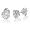 Vir Jewels Round Cut 1/2 Cttw Lab Grown Diamond Stud Earrings .925 Sterling Silver Prong Set In Silver