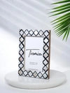 Tiramisu Mother Of Pearl Picture Frame - Geometric Pattern In White