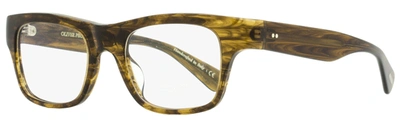 Oliver Peoples Men's Brisdon Eyeglasses Ov5432u 1689 Sepia Smoke 50mm In Gold