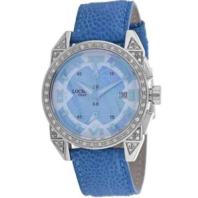 Locman Men's Cavallo Pazzo Mother Of Pearl Dial Watch In Blue / Mop / Mother Of Pearl