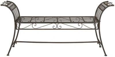 Safavieh Hadley Outdoor Bench In Brown