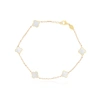 THE LOVERY MINI MOTHER OF PEARL CLOVER BRACELET