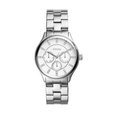 Fossil Women Modern Sophisticate Multifunction, Stainless Steel Watch In Silver