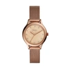 FOSSIL WOMEN'S LANEY THREE-HAND, ROSE GOLD-TONE STAINLESS STEEL WATCH