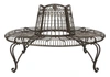 Safavieh Ally Darling Wrought Iron 60.25in W Outdoor Tree Bench In Brown