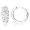 Vir Jewels 1/3 Cttw Diamond Hoop Earrings .925 Sterling Silver 16 Stones Dangle 1/2 Inch In Silver