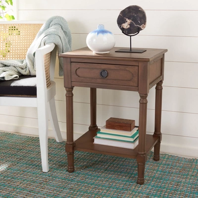Safavieh Allura 1drw Accent Table In Brown