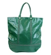 BOTTEGA VENETA Bottega Veneta Unisex Leather Woven Detail Tote Bag