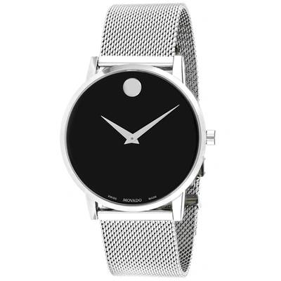 Movado Men's Black Dial Watch In White