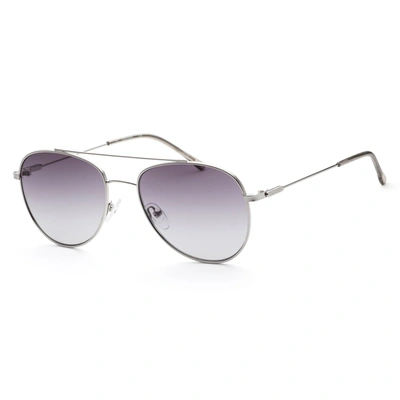Calvin Klein Unisex Fashion 55mm Sunglasses In Silver