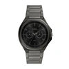 Fossil Men's Evanston Multifunction, Gunmetal-tone Stainless Steel Watch