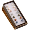 Splendid Pearls Set Of 7 Pairs Of Freshwater Pearl 7-8mm Stud Earrings In Multi