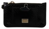 DOLCE & GABBANA Dolce & Gabbana Leather Coin Purse Wristlet Mirror Agnese Women's Wallet