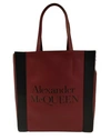 ALEXANDER MCQUEEN Alexander McQueen Leather Signature Logo Shopper Tote